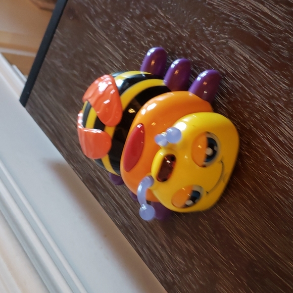 💖HP💖Vintage! SilverLit Motorized Flash Bugs Honey Bee Rare! Works! - Picture 8 of 12